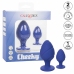 CalExotics Cheeky Silicone Plug Purple Waterproof Two Sizes