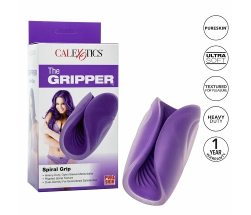 CalExotics The Gripper Spiral Grip Intimate Sleeve, Dual-Density, 12.75 cm
