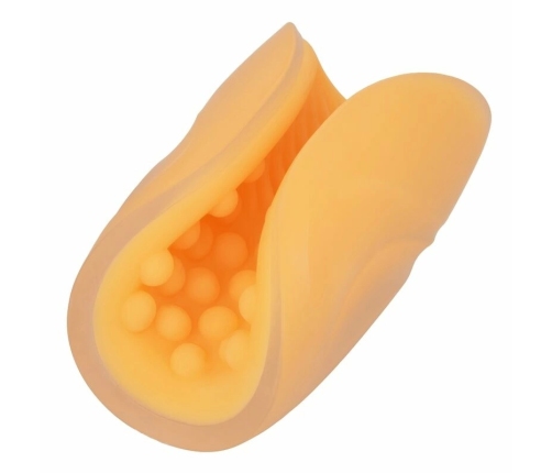 CalExotics Beaded Grip Flexible Intimate Device Orange 12.75cm TPE