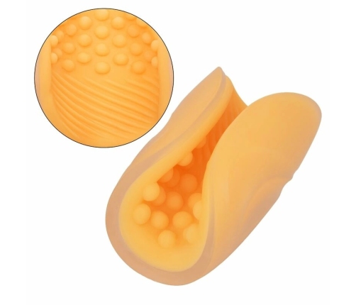 CalExotics Beaded Grip Flexible Intimate Device Orange 12.75cm TPE
