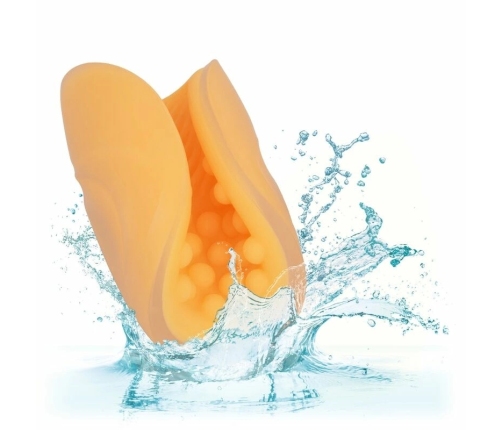 CalExotics Beaded Grip Flexible Intimate Device Orange 12.75cm TPE