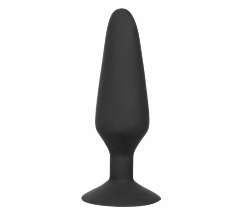 CalExotics XL Silicone Expandable Plug with Suction Base 16cm Black