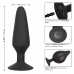 CalExotics XL Silicone Expandable Plug with Suction Base 16cm Black