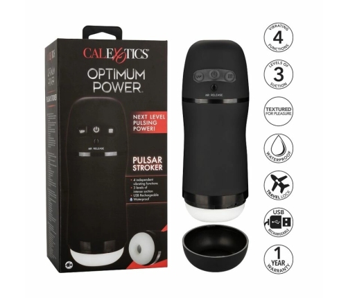 CalExotics Optimum Power Pulsar Intimate Device with Vibration & Suction