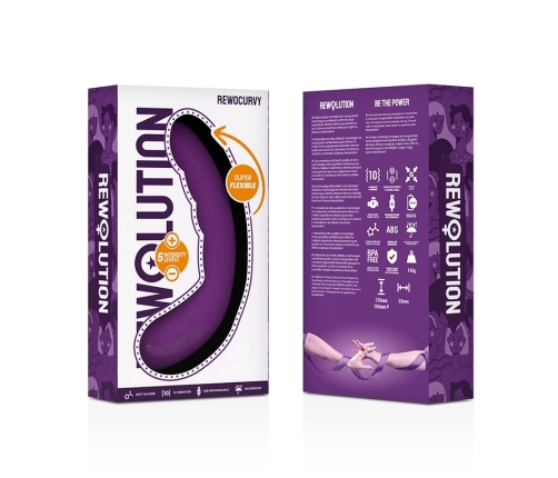 Rewolution RewoCurvy Flexible Rechargeable Vibrating System 17cm Pink
