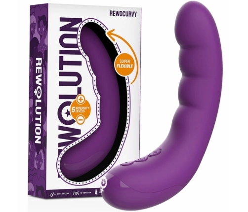 Rewolution RewoCurvy Flexible Rechargeable Vibrating System 17cm Pink