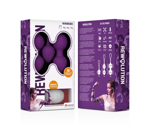 Rewolution REWOBEADS Set - Vibrating Pelvic Floor Trainer, Remote, Silicone