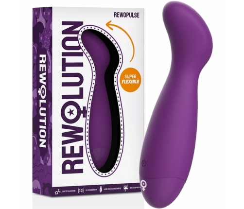 REWOLUTION REWOPULSE Flexible Silicone Model, 10 Modes, Lilac, 14cm