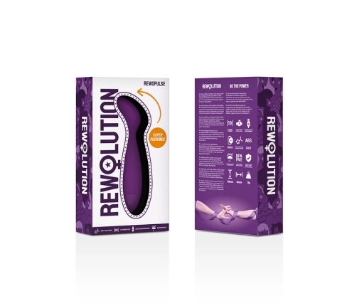 REWOLUTION REWOPULSE Flexible Silicone Model, 10 Modes, Lilac, 14cm