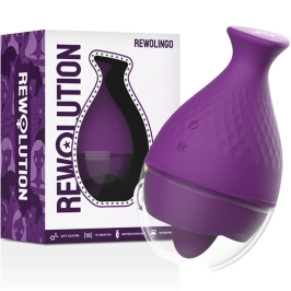 Rewolution Rewolingo External Vibrator with Dynamic Tongue Motion, Pink