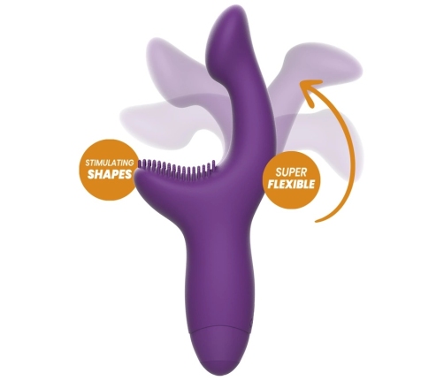 Rewolution Rewokiss Dual Motor Vibrator - Flexible Silicone, 18.5 cm, Pink