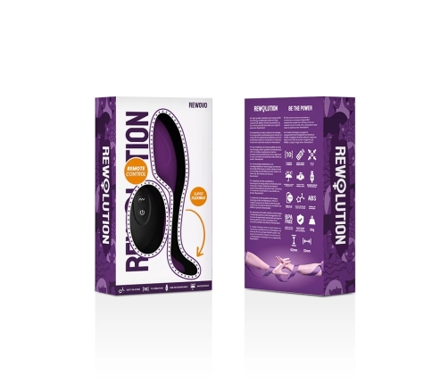 Rewolution REWOVO Remote Control Silicone Egg Vibrator, Waterproof, Pink