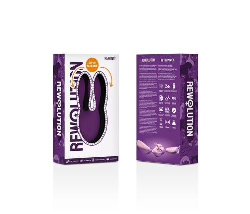 Rewolution REWOBIT Duet Flex Vibrator - Flexible Dual-Engine Model, 11.8 cm