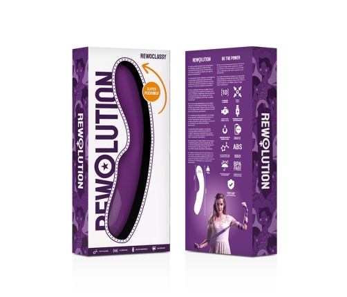 Rewolution Rewoclassy Flexible Vibrator - 10 Modes, Rechargeable, Pink