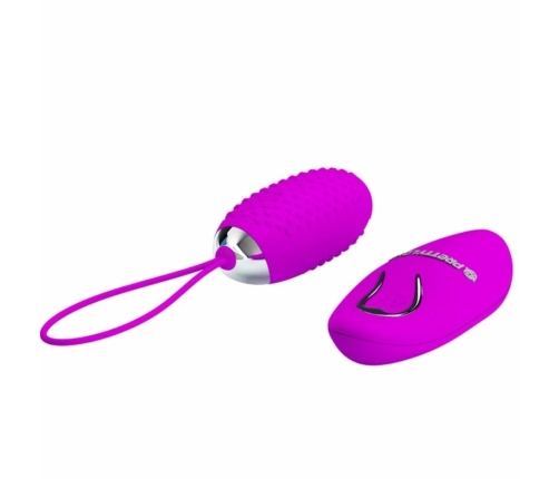 Pretty Love Joanna Wireless Vibrating Egg 12 Modes Silicone Pink