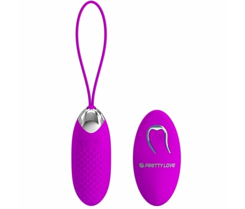 Pretty Love Joanna Wireless Vibrating Egg 12 Modes Silicone Pink