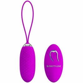 Pretty Love Joanna Wireless Vibrating Egg 12 Modes Silicone Pink