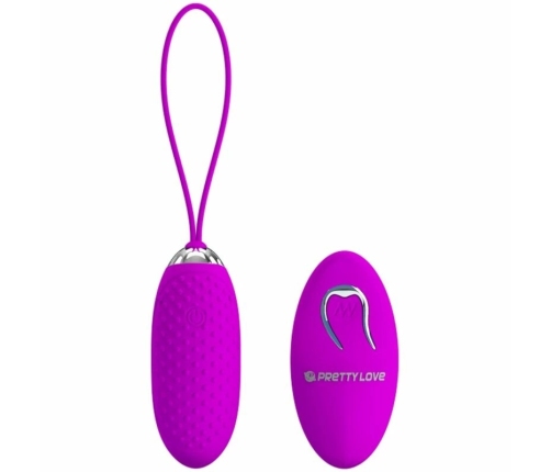 Pretty Love Joanna Wireless Vibrating Egg 12 Modes Silicone Pink