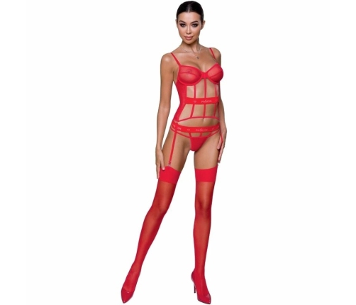 Passion Kyouka Corset Red L/XL - Adjustable Straps & Matching Thong