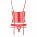 Passion Kyouka Corset Red L/XL - Adjustable Straps & Matching Thong