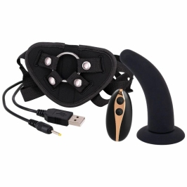 Seven Creations Intimate System 12.5cm Silicone Harness Set Black Seven Creations Intimate System 12.5cm Silicone Harness Set Black