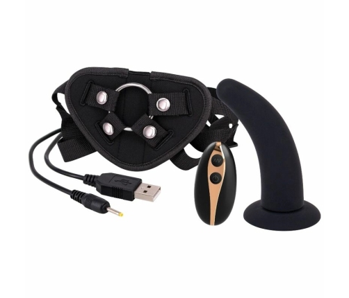Seven Creations Intimate System 12.5cm Silicone Harness Set Black