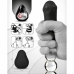 Gvibe G-Egg Black Textured Silicone Compact Intimate Sleeve 6.5cm
