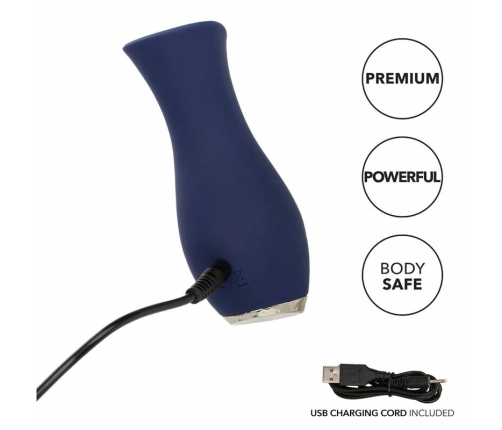 CalExotics Chic Tulip Blue - 10-Mode Waterproof Massager, 11.5 cm