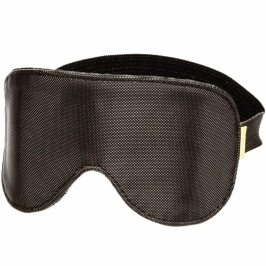 CalExotics Boundless Blackout Adjustable Eye Mask - Vegan Leather, Black