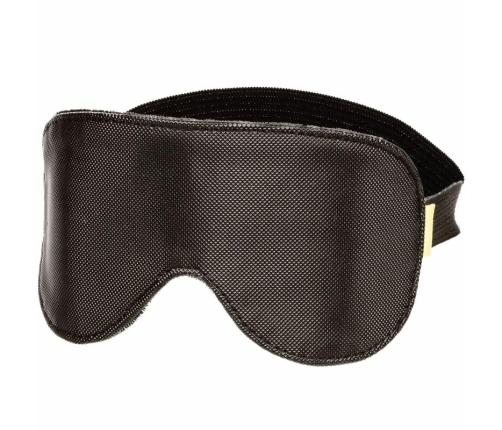 CalExotics Boundless Blackout Adjustable Eye Mask - Vegan Leather, Black