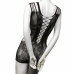 CalExotics Scandal Peek-A-Boo Mesh Mini Dress One Size Black