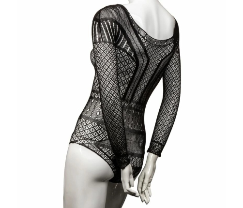 CalExotics Scandal Mesh Lace Shoulder Bodysuit One Size Black