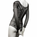 CalExotics Scandal Mesh Lace Shoulder Bodysuit One Size Black