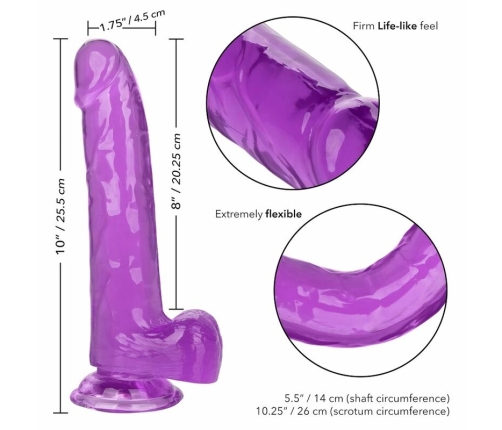 CALEXOTICS - SIZE QUEEN DILDO LILA 20.3 CM
