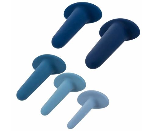 CalExotics They-Ology 5-Piece Silicone Wearable Anal Training Kit