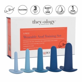 CalExotics They-Ology 5-Piece Silicone Wearable Anal Training Kit