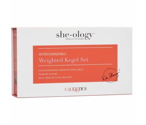 CalExotics She-Ology Interchangeable Kegel Exercise Ball Set Silicone