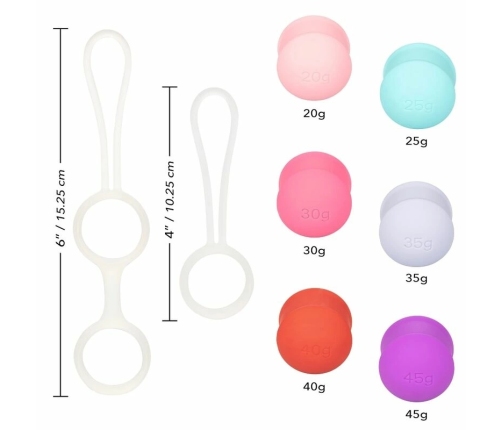 CalExotics She-Ology Interchangeable Kegel Exercise Ball Set Silicone