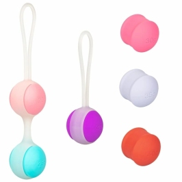 CalExotics She-Ology Interchangeable Kegel Exercise Ball Set Silicone