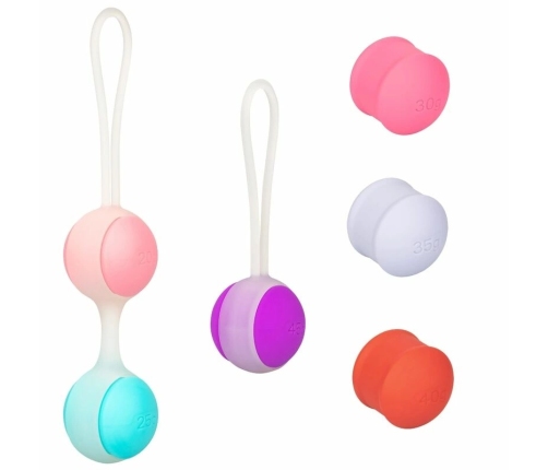 CalExotics She-Ology Interchangeable Kegel Exercise Ball Set Silicone