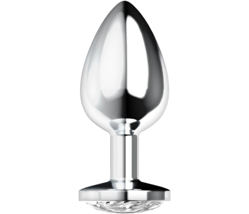 OHMAMA Anal Plug L Aluminum with Decorative Crystal 4x9cm