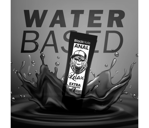 Black Hole Anal Relax Water-Based Gel 70 ml - Gentle Dilating Formula