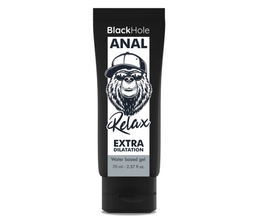Black Hole Anal Relax Water-Based Gel 70 ml - Gentle Dilating Formula