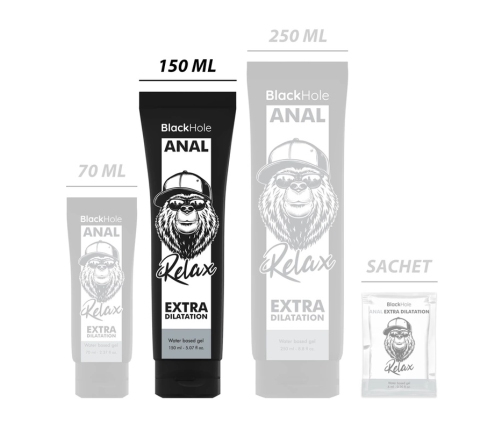 Black Hole Water-Based Gel 150ml - Intimate Relaxing Formula