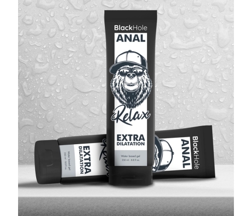 Black Hole Water-Based Anal Relaxation Gel 250ml - Neutral Formula