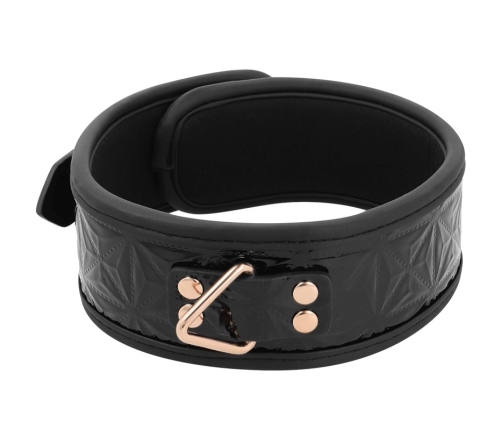 BEGME Black Edition Premium Vegan Leather Collar with Neoprene Lining