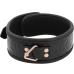 BEGME Black Edition Premium Vegan Leather Collar with Neoprene Lining