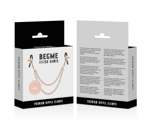 BEGME Black Edition Premium Adjustable Chain Nipple Clamps Nickel-Free