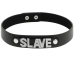 Coquette Chic Desire Vegan Leather Adjustable Black Choker - Unisex One Size