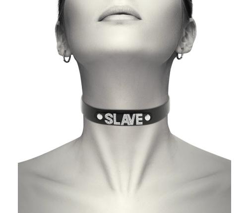 Coquette Chic Desire Vegan Leather Adjustable Black Choker - Unisex One Size
